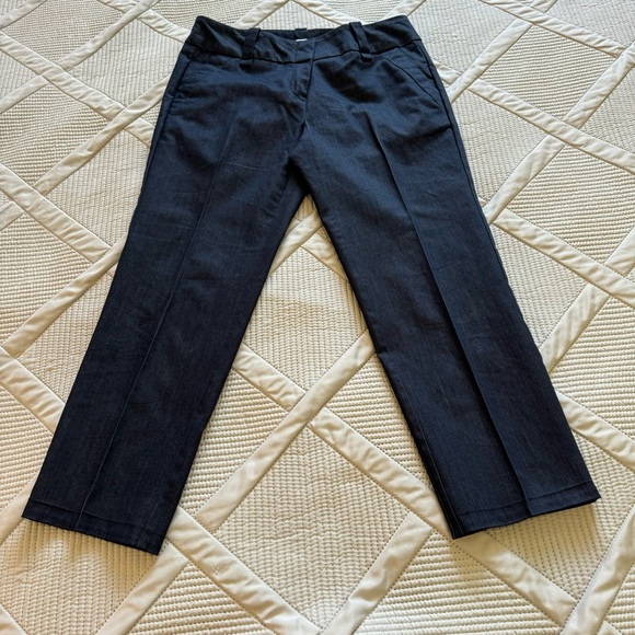 New York & Company Pants - New York & Company Stretch Woman's Cropped Pants Dark Chambray Sz 4